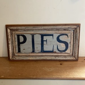 True Vintage rustikales Holz Bauernhof Schild Torten handbemalt Scheune Bauernhaus Wanddeko - Bild 1 von 11