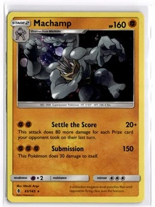 Pokemon Juego de Cartas Coleccionables Machamp (Cosmos Holo) 065/145 Sol y Luna Blister Exclusivo - Imagen 1 de 1
