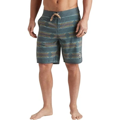 Howler Brothers Mens Mescal Petrol Geometric Bruja Boardshorts Stretch 34 NWT - Image 1 of 4