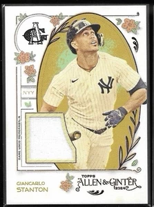 Giancarlo Stanton 2024 Topps Allen Ginter Memorabilia Patch Yankees - Picture 1 of 2