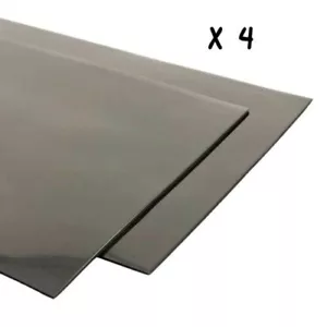 Universal Mud Flap Material x4 - 500mm x 300mm x 3mm BLACK PVC - Free UK P&P - Picture 1 of 5
