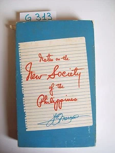 F.E. MARCOS - NOTIZEN ZUR NEUEN GESELLSCHAFT DER PHILIPPINEN - 1973 - Bild 1 von 1