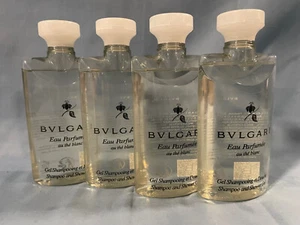 BVLGARI TRAVEL SIZE SHAMPOO/SHOWER GEL SET OF 4, TOTAL 10 OUNCES AU THE BLANC - Picture 1 of 1