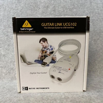 NEW! Behringer Guitar Link UCG102 USB Guitar To USB Interface With Box - Image 1 of 4