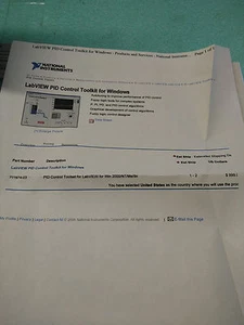 Kit de herramientas de control National Instruments LabVIEW PID para Windows 777874-03 *RA-7 - Imagen 1 de 1