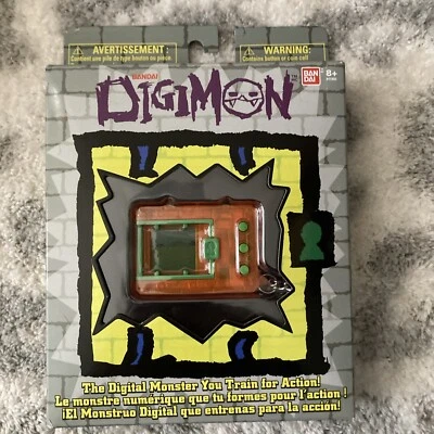 Digimon Digivice Virtual Pet Monster 2019 naranja translúcido Bandai Tamagotchi Foto 1 de 3