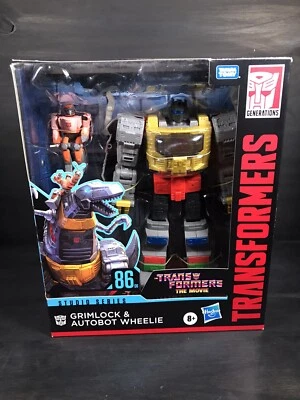 Transformers The Movie Studio Series 86 Dinobot Grimlock & Wheelie MISB, Sealed - Image 1 of 4