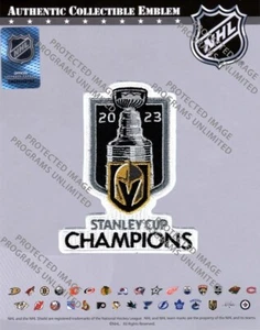 2023 VEGAS GOLDEN KNIGHTS CHAMPIONS PATCH NHL STANLEY CUP FINAL JERSEY STYLE - Picture 1 of 2