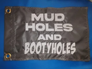 Custom MUD HOLES AND BOOTYHOLES Safety Flag UTV ATV Trike Bike safety whips - Picture 1 of 4