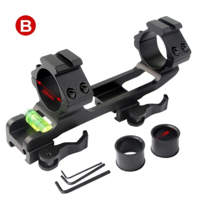 VASTFIRE Montajes de mira telescópica Picatinny de liberación rápida de 1" 30 mm Base de mira nivel de burbuja de una pieza