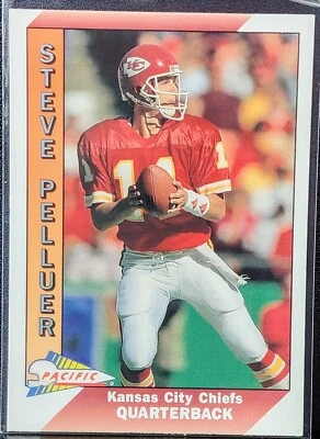 1991 Pacific Steve Pelluer #216 Kansas City Chiefs - Image 1 of 2