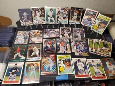 Huge Superstar  Baseball Rookie Card Lot Of 105 , 1st, #'d & Inserts 2014- 2023  - Image 1 of 4