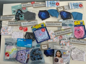 20 Packages of Kid Face masks NEW Mix variety See pics - Picture 1 of 14