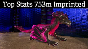 ARK Survival Ascended PvE Top estadísticas Rock Drake 753 m impreso PC/XBOX/PS5 - Imagen 1 de 35