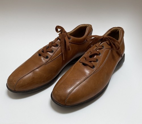 TOD’S Scarpe da sneaker Oxford uomo beige caldo in pelle casual 7 EU 8 US