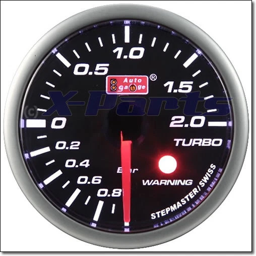 52mm Stepper Ladedruckanzeige Audi A3 S3 TT RS4 S4 RS6 - Bild 1 von 1