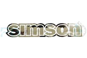 2x Aufkleber Tank Simson S51 S50 S70 S53 S83 Chrom Poliert 10 cm V2 - Bild 1 von 1