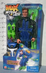 💎RARE!  Ski Strike MAX STEEL 2000 12" FIGURE Transforming Backpack, Skis, Sled+ - Picture 1 of 11