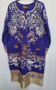 Sana Safinaz großer lila Kurta Saphir Khaadi Junaid Staus Khaadi Agha Noor - Bild 1 von 8