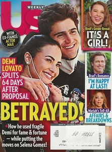 October 12, 2020 US WEEKLY Magazine DEMI LOVATO Betrayed Splits 64 Days HTF Rare - Picture 1 of 1