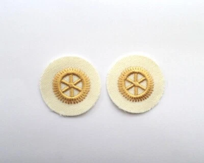 DDR NVA Volksmarine Aufnäher Abzeichen Zahnrad für Marine - Uniform Polizei See - Bild 1 von 2