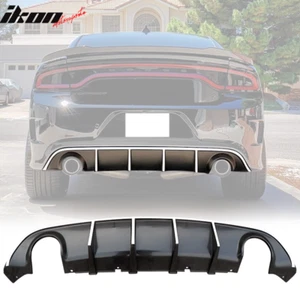 Fits 15-23 Dodge Charger SRT V3 Style Rear Diffuser with White Reflective Tape - Picture 1 of 7