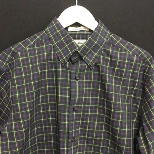 Mens Medium LL BEAN Wrinkle Resistant Plaid Shirt -SUPER- 29c - Picture 1 of 5