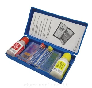 Test Piscina Kit Misurazione PH Bromo Cloro c/ Reagenti Liquidi Bestway K029BL24 - Picture 1 of 3