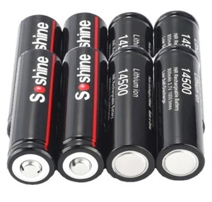 REAL CAPACITY 14500 900mAh 3.7V Li-ion Rechargeable Batteries 1000Times Cycles - Picture 1 of 12
