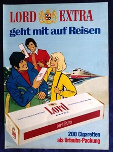 Lord Extra Zigaretten, originale Werbung aus 1973 ganze Stange - Bild 1 von 1