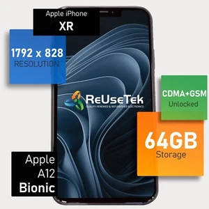 Apple iPhone XR A1984 | 6.1" | Liquid Retina HD π| 64GB | Unlocked | Good π² - Afbeelding 1 van 12