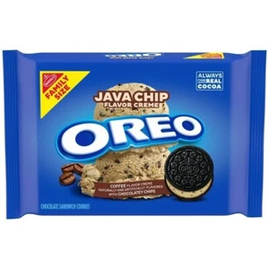 NABISCO OREO Family Size Java Chip Creme Chocolate Sandwich Cookies 1 lb 1 oz - Picture 1 of 4