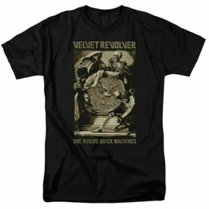 Velvet Revolver Quick Machines T Shirt Licensed Hard Rock n Roll MusicTee Black - Picture 1 of 2