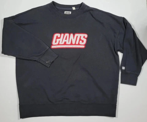 New York Giants Sweater Adult XL NFL Football Sweatshirt Men Embroidered Raised Cover