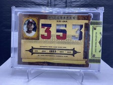 2008 Playoff Prime Cuts Biography Satchel Paige Triple Prime Patch Jersey /15
