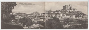 1918 - ANTICA CARTOLINA DOPPIA DI SORIANO NEL CIMINO - VITERBO - FORM. PICCOLO - Foto 1 di 2