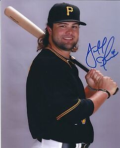 Signed  8x10 JAFF DECKER Pittsburgh Pirates Autographed photo - COA 