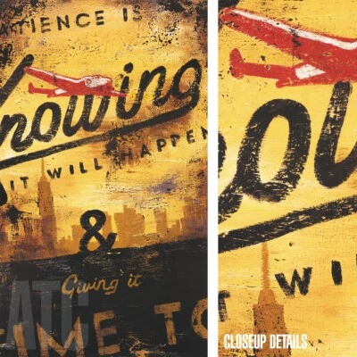 28W"x48H" PATIENCE IS KNOWING by RODNEY WHITE - GRAFFITI ART CHOICES of CANVAS - Image 1 of 4