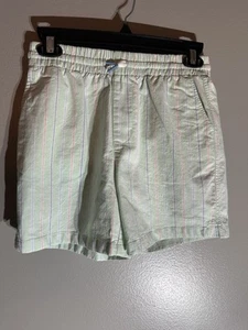 Vineyard Vines Size 10 Boys Oxford Pull On Drawstring Shorts NWT Green Striped - Picture 1 of 7