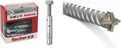 Tasselli Acciaio Ta M 6 S/10 Y Con Vite Testa Esagonale, 71252 & D-Sdx Punta Tra - Immagine 1 di 4