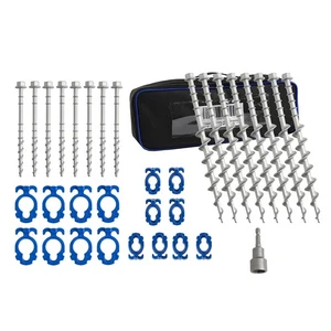 16 piezas anclajes de tierra de aluminio, estacas de tienda fundida sin óxido de metal resistente Te... - Imagen 1 de 6