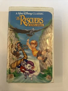 Black Diamond Classic Walt Disney's The Rescuers Down Under VHS #1142 A-29 - Foto 1 di 3