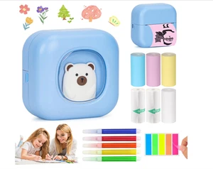 Mini Pocket Thermal Printer Wireless Bluetooth Inkless Photo Printing with Paper - Picture 1 of 4