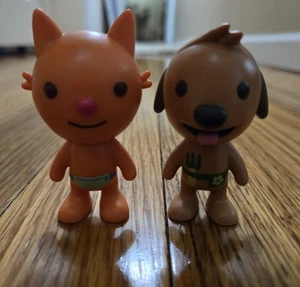 2 Sago Mini Rare HTF Jinga & Harvey Figurines Farmer Cake Toppers Action Figure - Picture 1 of 6
