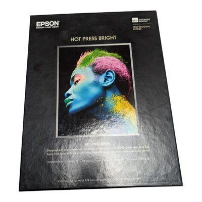 Epson Hot Press Bright Paper | 8.5 x 11" - 25 Sheets - Image 1 of 3