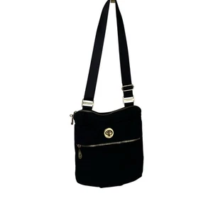 Baggallini Hanover Black Nylon Rectangle Adjustable Crossbody Bag - Picture 1 of 8