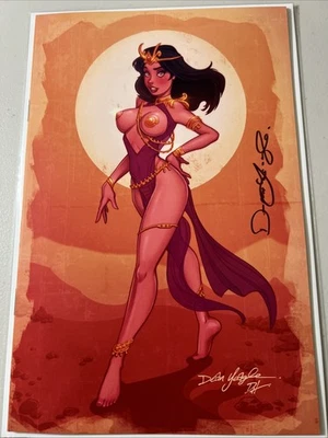 Cosplay Vixens - Blue Marie Comics -SIGNED Dean Yeagle Dejah Thoris Cover  -COA - Image 1 of 4