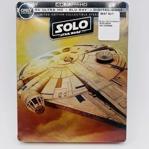 Solo: A Star Wars Story 4K Steelbook Best Buy Exclusive (4K+Blu-ray+Code) Sealed - Picture 1 of 4