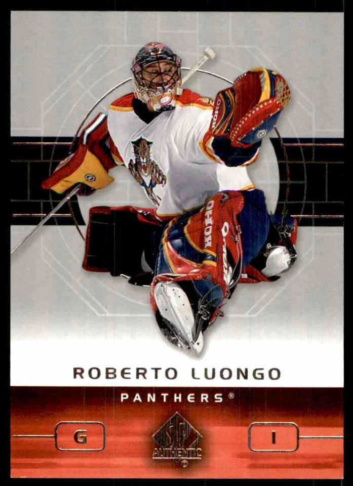 2002-03 UPPER DECK SP AUTHENTIC ROBERTO LUONGO FLORIDA PANTHERS #40 - Image 1 of 2