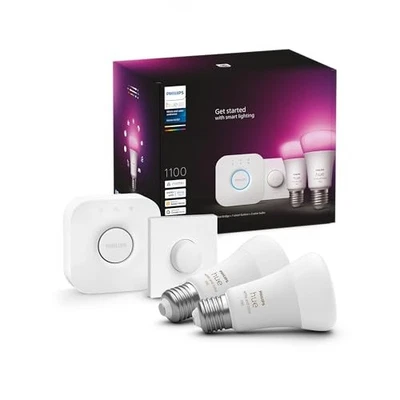 Philips Hue NEW White and Colour Ambiance Smart Light Bulb Starter Kit, 75W - - Image 1 of 4